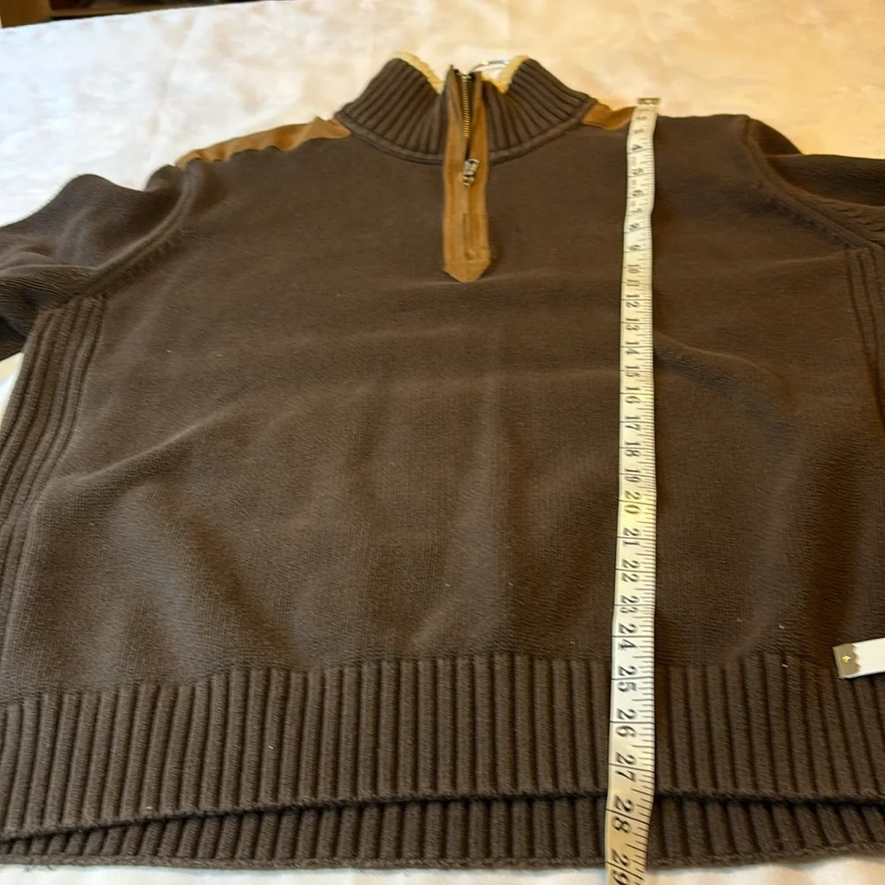 Tommy Hilfiger Heavy Cotton 1/4 Zip Sweater with Detailing Size XXL